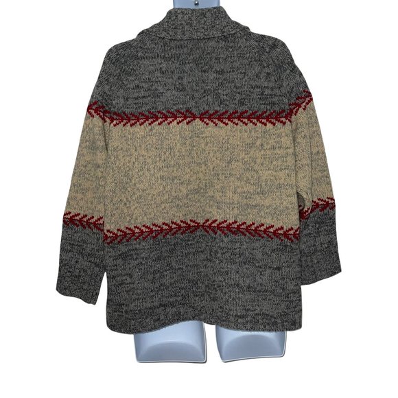 Eddie Bauer Vintage Y2K 100% Lambswool Christmas Holiday Pullover Sweater M - Picture 6 of 10